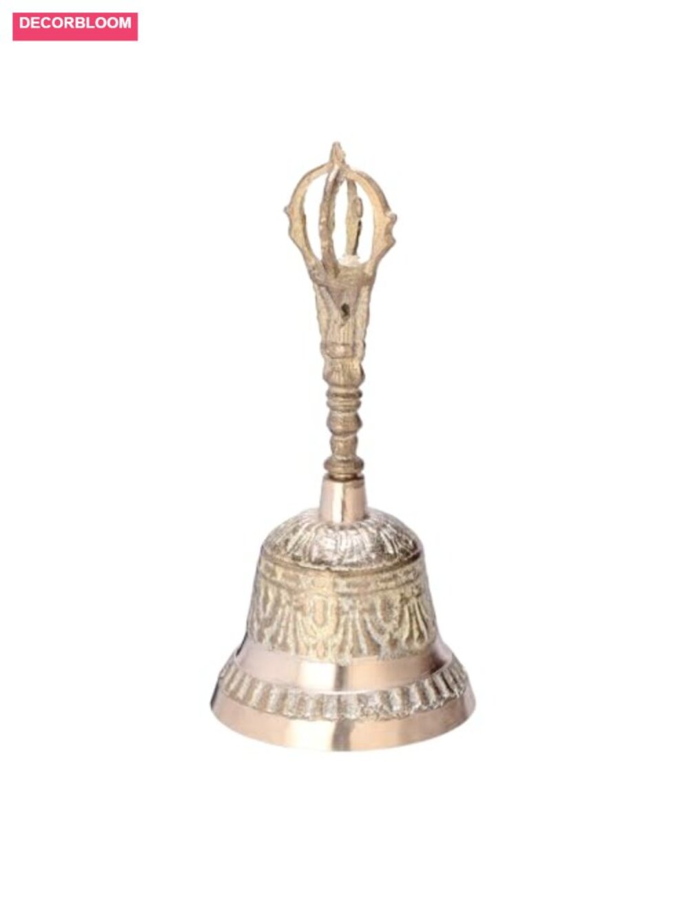 Vintage Brass Hand Bell Loud Service Call Bell for Restaurant Hotel Reception